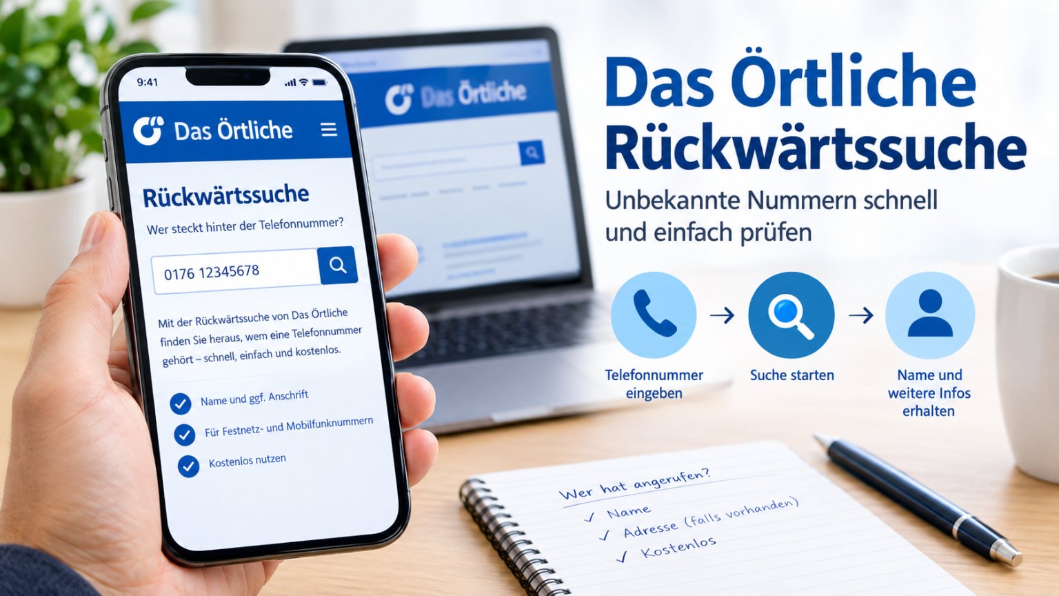 Das Örtliche Rückwärtssuche