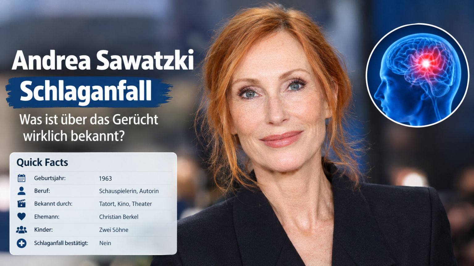 Andrea Sawatzki Schlaganfall