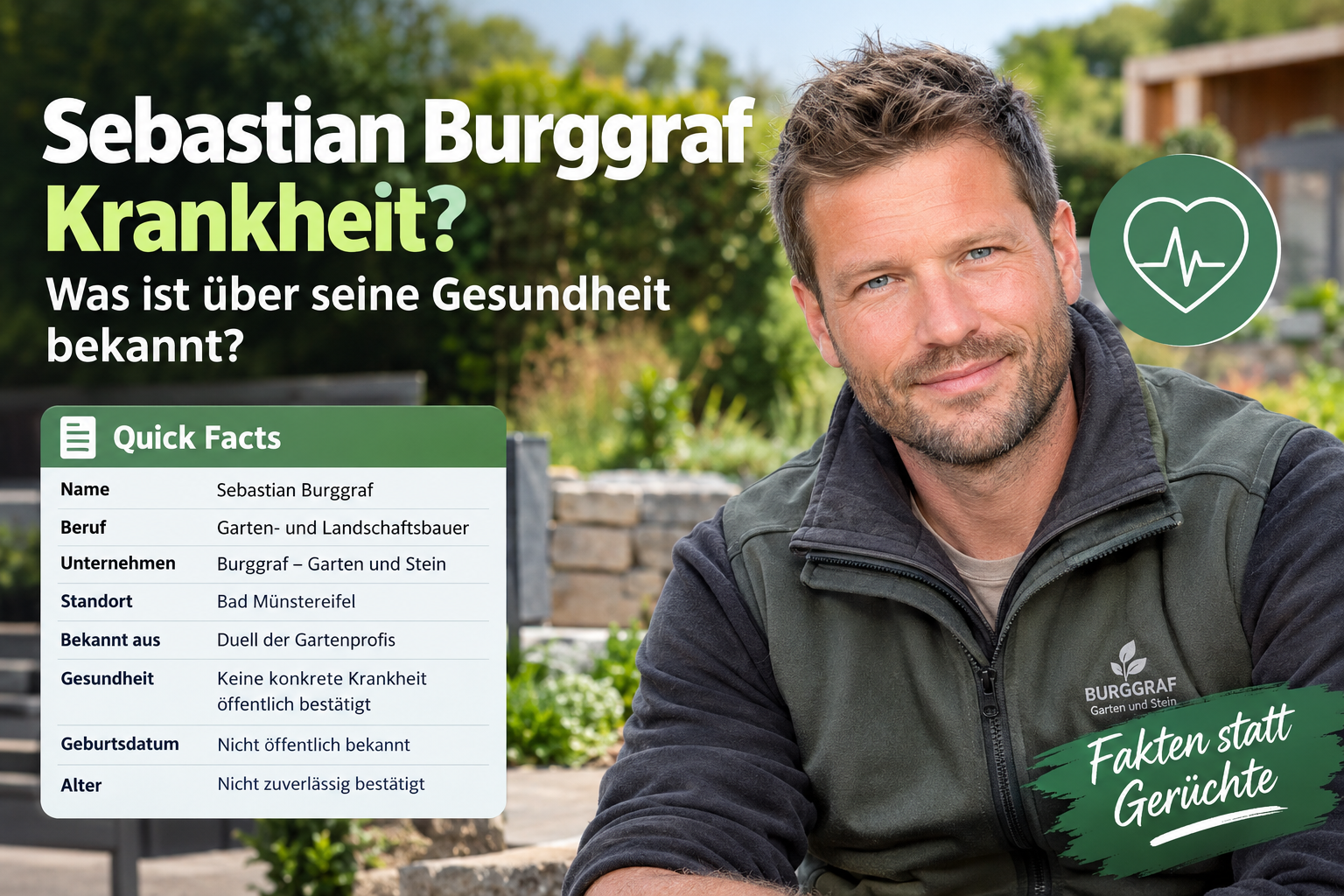 Sebastian Burggraf Krankheit