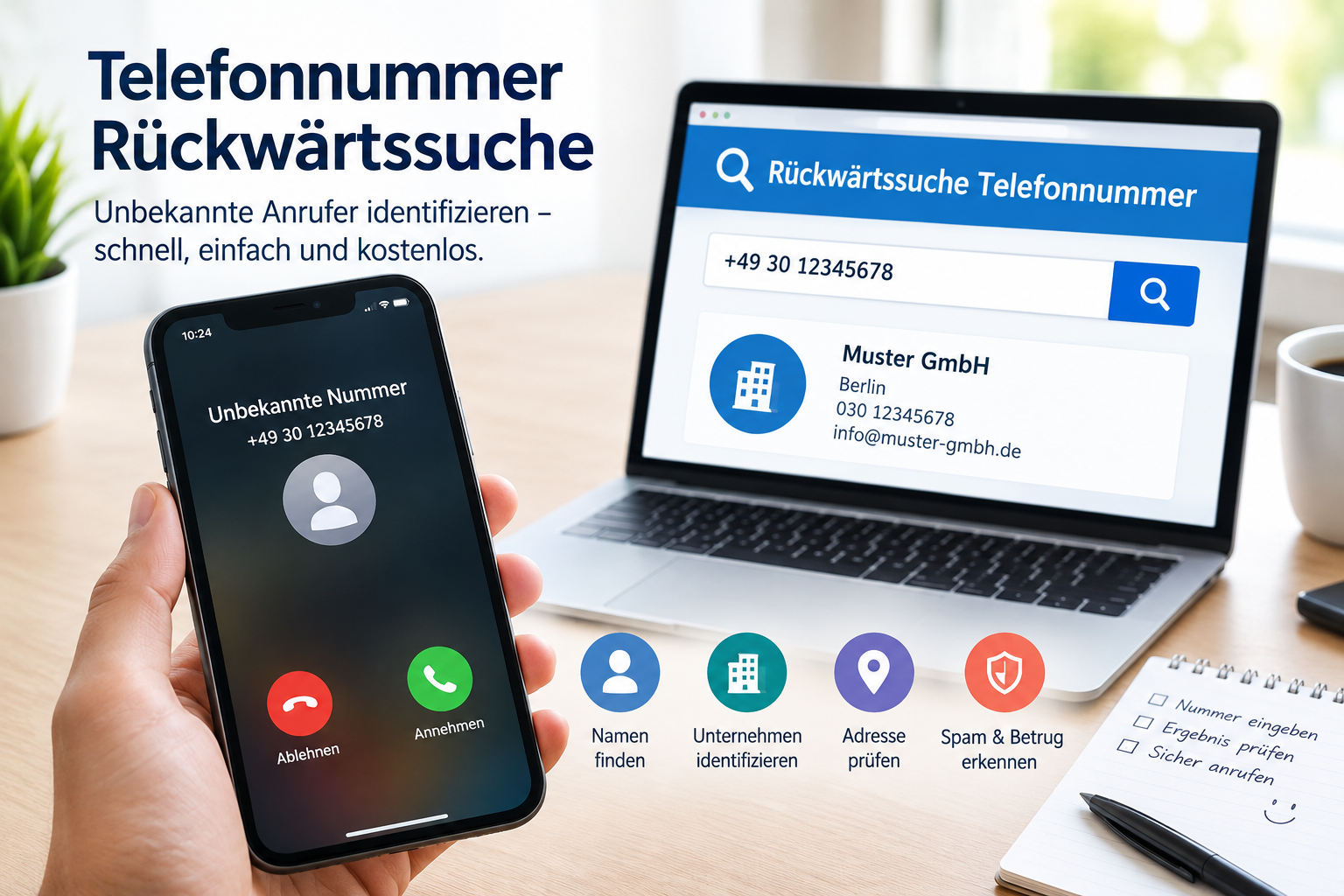 Telefonnummer Rückwärtssuche