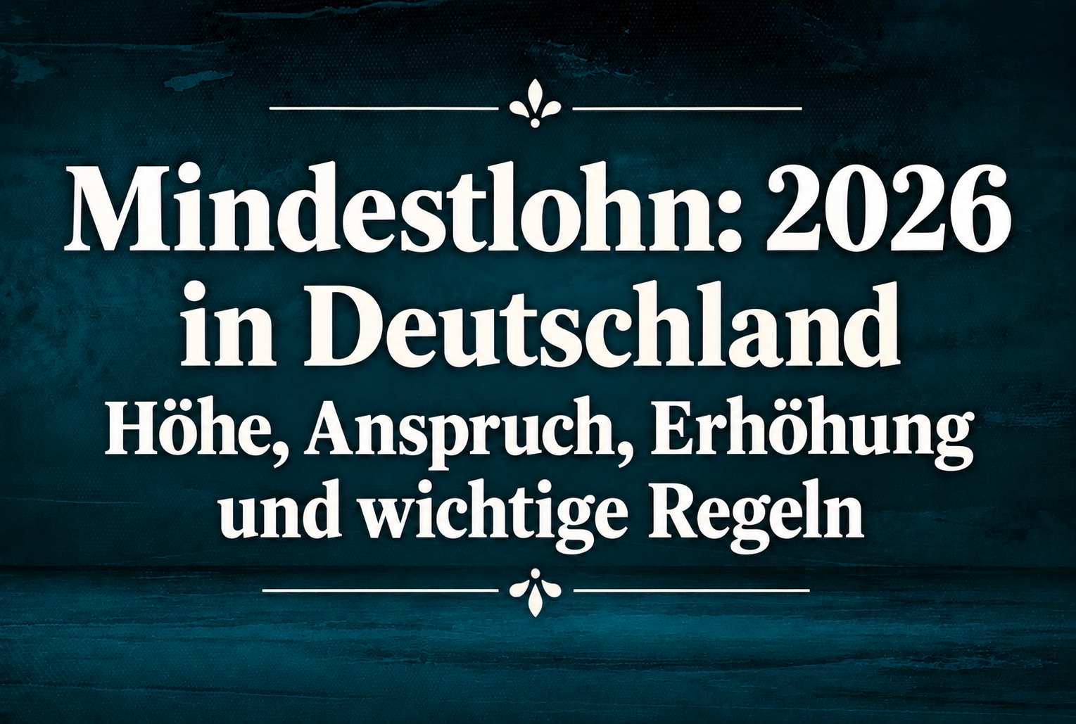 Mindestlohn