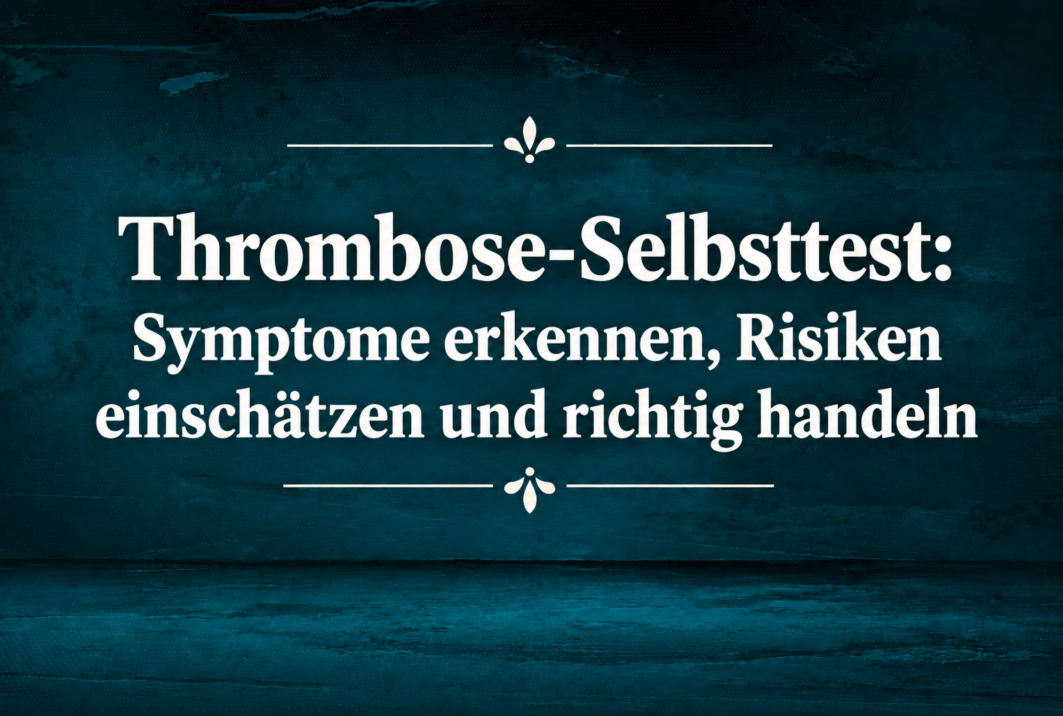 Thrombose-Selbsttest